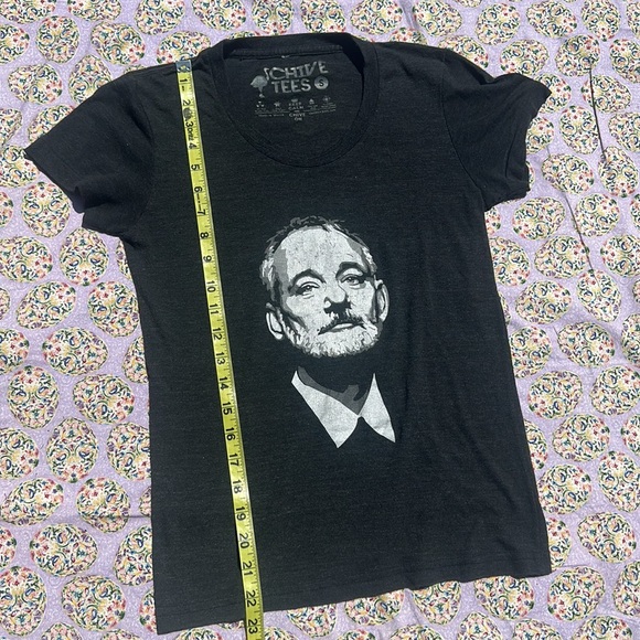 Chive Tees Bill Murray graphic Tee heatherd black size Small - Picture 5 of 5